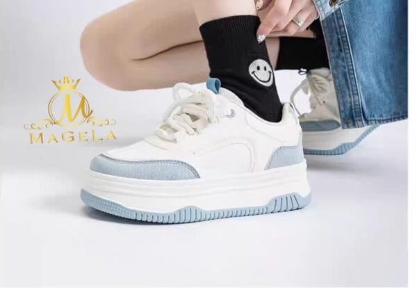 k4K3Sneakers Femme panda bleu