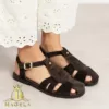 sandales femme Natacha marron foncé